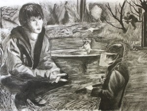 Gabby Sanders Charcoal on paper(1)